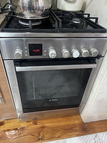 dekko plus: Газовая плита с электродуховкой Bosch (нержавеющая сталь) - 4 газовые — 1