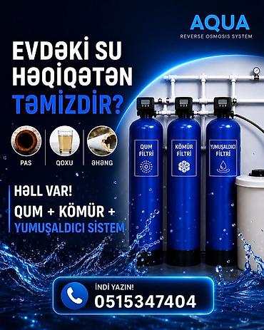 AQUA Reverse Osmosis System – ev suyu üçün çoxmərhələli təmizləmə at lalafo.az AQUA Reverse Osmosis System – ev suyu üçün çoxmərhələli təmizləmə