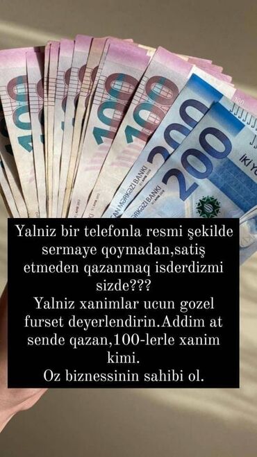 online part time iş: Marketoloq tələb olunur, Onlayn iş, 30-45 yaş, Təcrübəsiz
