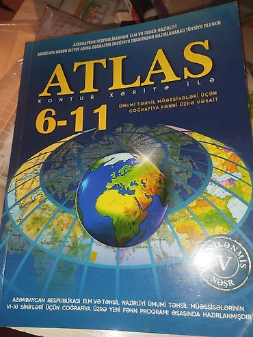 7 sinif coğrafiya: Məhsul: “ATLAS – Kontur Xəritə ilə (6–11)” coğrafiya vəsaiti Təsvir — 1