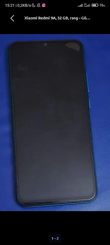 redmi pad 7: Redmi 9A, 32 GB, rəng - Göy, İki sim kartlı, Face ID, Zəmanət — 1