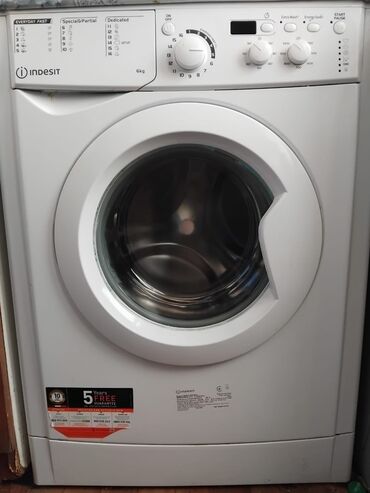 iphone telefon ikinci el: Paltaryuyan maşın Indesit, 6 kq, İşlənmiş, Avtomat, Qurutma var, Kredit yoxdur, Ünvandan götürmə