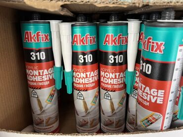 Краска: Акриловый монтажный клей Akfix 310 предназначен для широкого спектра