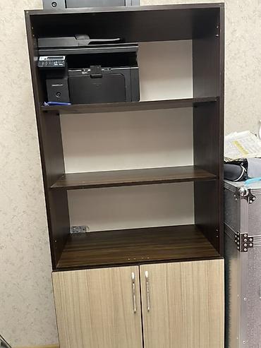 masaüstü ofis seti: Ofis mebelləri dəsti Tərkib: - İş masası: klassik düzbucaqlı forma — 3