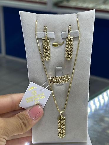 Наборы украшений: Ювелирные украшения из жёлтого золота онлайн оформление бар - Набор — 4