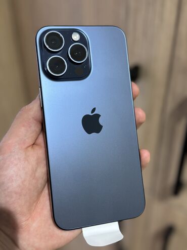 инструменты для телефона: IPhone 15 Pro Max, Б/у, 256 ГБ, Blue Titanium, Чехол, 91 %