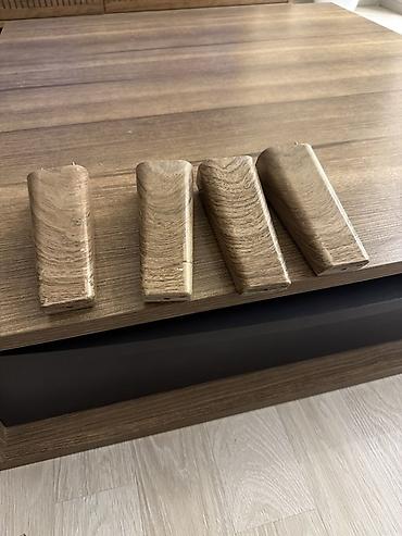 loft masa: Kvadrat masa, Açılmayan, Təkərsiz, Teksturalı laminat — 3