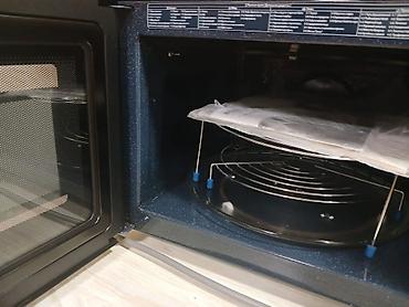 sazz modem satilir: Mikrodalğalı soba Samsung, Ayrıca dayanan, rəng - Qara, Yeni — 5