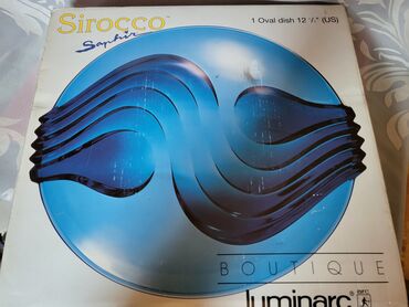 Ostalo posuđe: Kobaltno nov plav tanjir za na sto,90te.Luminarc Francuska. Nov — 7