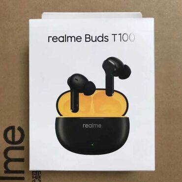 Qulaqcıqlar: Yeni Simsiz (Bluetooth) Qulaqcıqlar, Realme, rəng - Qara