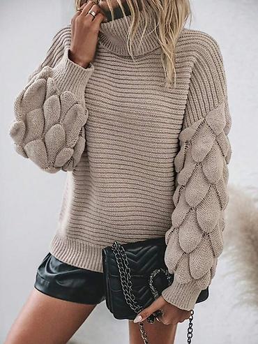 Кофты, свитеры: Qadın Sviteri – Tam Yeni! ✨ Rəng: Taupe / boz-qəhvəyi ✨ Model: Uzun — 6