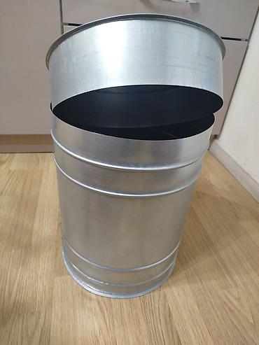Boçkalar və çəlləklər: Metall qapaqlı qab - Forma və ölçülər: silindrik, diametri 30sm orta — 2