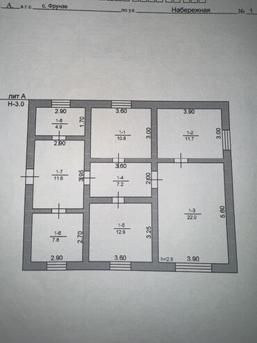 квартиры дом: Дом, 1100 м², 8 комнат, Собственник, ПСО (под самоотделку)