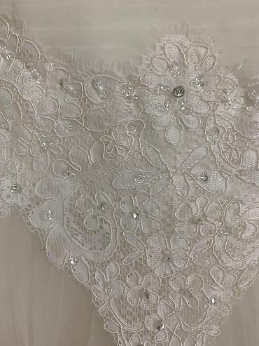 Свадебные платья: Свадебное платье, 2XL, Рукава прозрачные, С шубкой, Трансформер, Шифон, А-силуэт, Кружево, Стразы, Пайетки, Б/у — 10