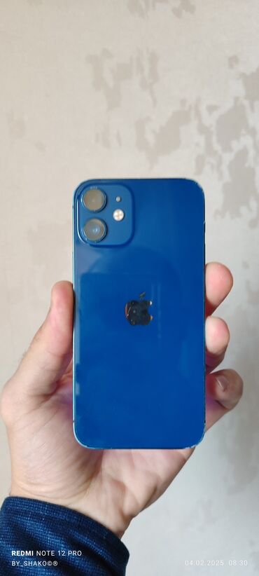 iphone 12 qiymeti: IPhone 12 mini, 64 GB, Blue Titanium, Face ID