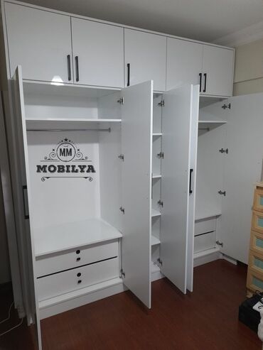 Sifarişlə dolablar: Düz dolab, Qonaq otağı üçün, Dəhliz üçün, Yataq otağı üçün, Qarderob, Açılan, Korpuslu — 7
