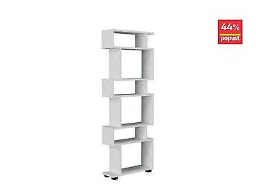 trpezarijake stolice: Polica otvorena ASIMETRIK bela boja. - Dimenzije: širina 60 cm × — 2