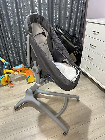 Другие товары для новорождённых: Детская многофункциональная люлька/шезлонг Chicco (серо-белый) - — 2