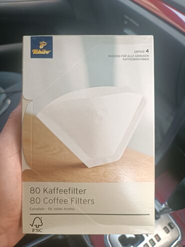 кофе самообслуживания: Фильтры для приготовления кофе от Tchibo. размер 4. в 1 пачке 80шт