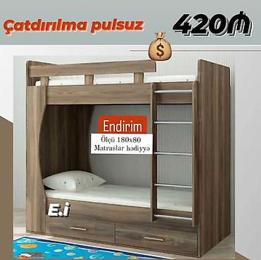 naduvnoy matras: Ikimərtəbəli çarpayı matras 🎁 — 1