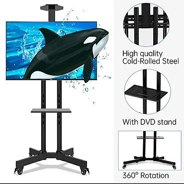 monitor arm: Sürülə bilən təkərli Televizor stendləri satılır.32 leddən 60 ledə — 2