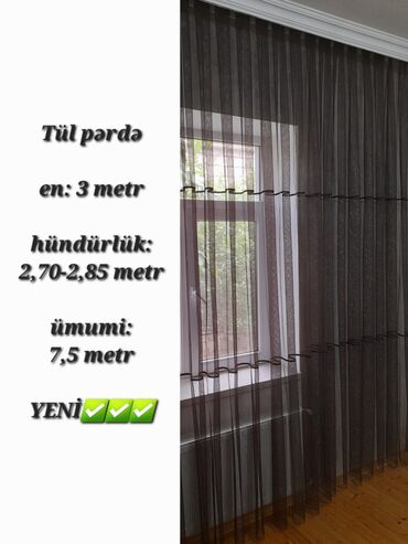 Jalüzlər: Yeni, Tül, rəng - Qəhvəyi, Ünvandan götürmə, Pulsuz çatdırılma, Ödənişli çatdırılma