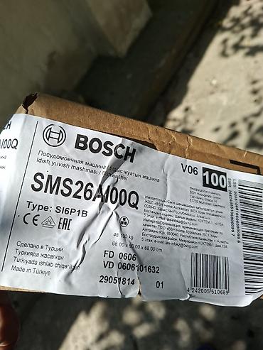 Elektronika: BOSCH SMS26A100Q qabyuyan maşın. Təzədir, 11 iyulda alınıb. Salafanı — 1