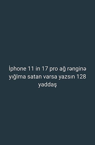 IPhone 11, 128 GB, Ağ, Face ID