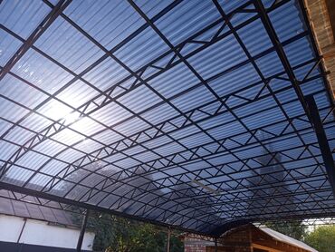 Навесы: Навес, Арочный, Металл, Поликарбонат — 5