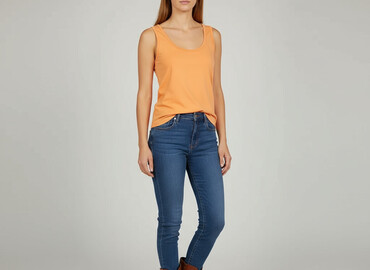 bluzka bez dekoltu: Women's blouse, size M