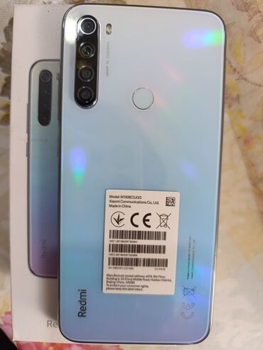 xiaomi qin 2 pro купить: Xiaomi, Redmi Note 8, Колдонулган, 64 ГБ, түсү - Көгүлтүр, 2 SIM