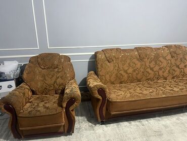 Комплекты мягкой мебели: Комплект мягкой мебели, Б/у, Самовывоз, цвет - Коричневый — 11