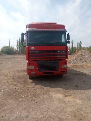 сапок транспорт: Сүйрөгүч, DAF, 2001 г., Тенттелген