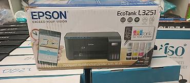 маленький принтер купить: Epson EcoTank L3251 çoxfunksiyalı printer - Çap/Skanner/Kopya — 6