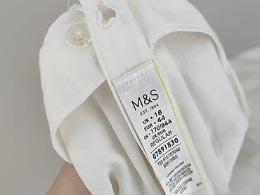 wiskozowe: Marks & Spencer, Spodnie materiałowe damskie, rozmiar 2XL — 4