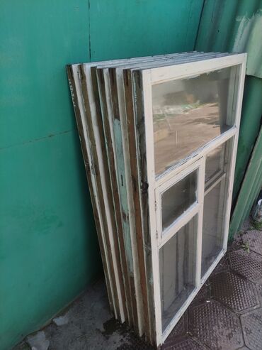 деревянные окна цена: Деревянное окно, Комбинированное, цвет - Белый, Б/у, 153 *103, Самовывоз