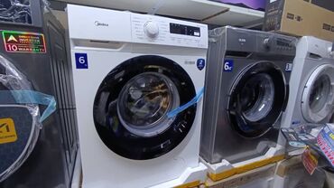 Стиральные машины: Стиральная машина Midea, Новый, Автомат, До 6 кг, Узкая — 9