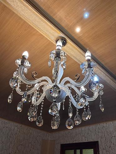İşıqlandırma: Çılçıraq, 8 lampa, Şüşə — 1