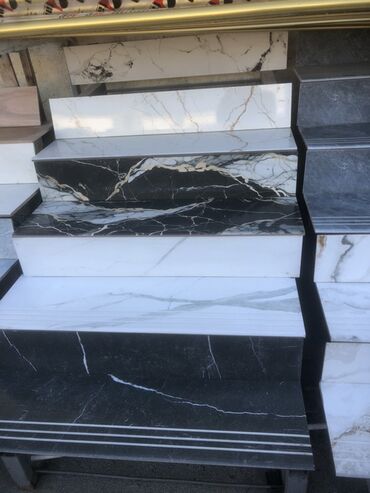 Mərmər: Mərmər və keramoqranit pilləkən örtükləri 010-315-51-04 - Material — 11