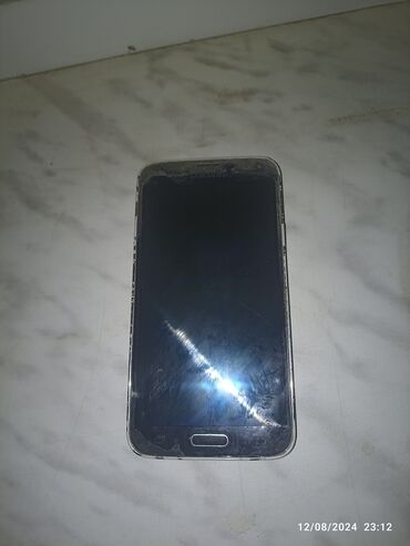 samsung galaxy note ii: Samsung Galaxy S5, 8 GB, rəng - Boz, Barmaq izi