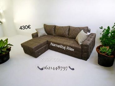 Ugaone garniture: Ugaona garnitura – Nameštaj Rilex - Dimenzije: 230 x 160 cm - Cena — 4