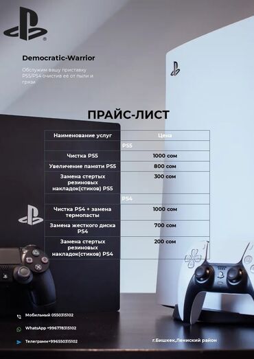 игровая приставка: Почищу вашу игровую приставку PS4/PS5 от грязи и пыли . Чистка PS5 -