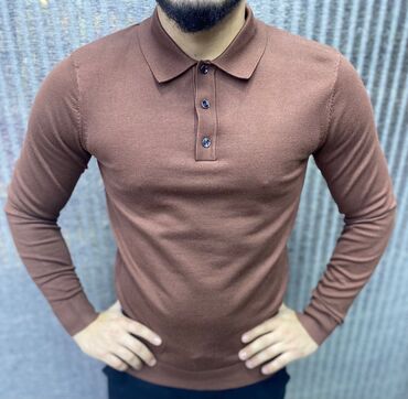 Sviterlər: Kişi üçün uzunqol polo sviter. - Dörd rəng variantı: tünd — 13