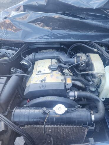 Двигатели, моторы и ГБЦ: Бензиновый мотор Mercedes-Benz 1994 г., 2.2 л, Б/у, Оригинал, Германия