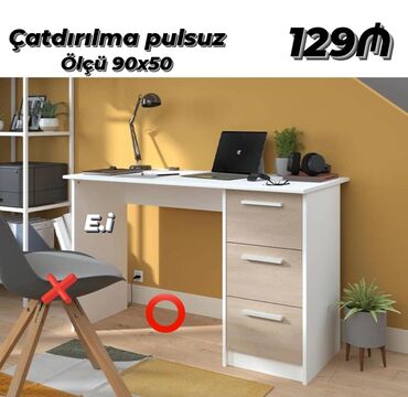 угловой стол письменный: *Yazı masası 129Azn💥* ✔️Rəng seçimi var ✔️ Çatdırılma və