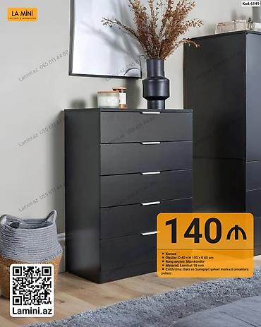 Komodlar: LA MINI komod - Model kodu: 6149 - Ölçülər: D 40 × H 100 × E 80 sm - — 1