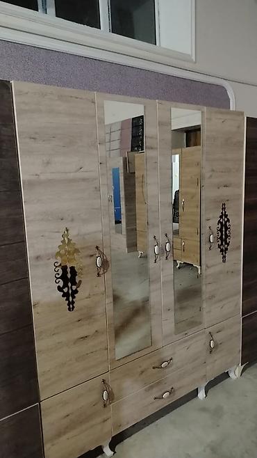 plastik ayna qapi: Yeni, 4 qapılı, Güzgülü, Bej, Açılan, Düz dolab — 5