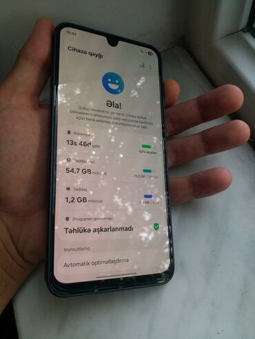 Çəngəllər: Samsung Galaxy A16, 128 GB, rəng - Qara, Düyməli, Sensor, Barmaq izi