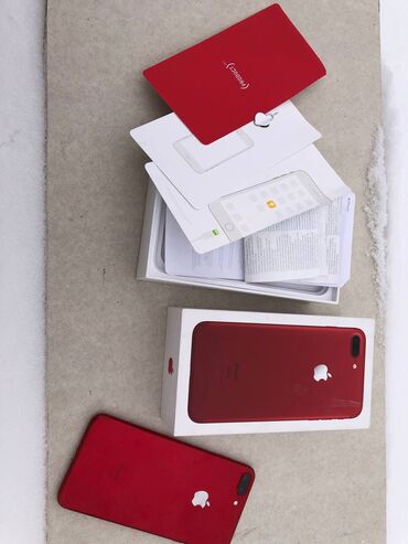 iphone 7 plus 128gb: IPhone 7 Plus, Новый, 128 ГБ, Красный, Защитное стекло, Чехол, Кабель, 76 %