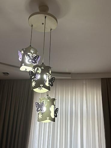 Ev üçün dekor: Çılçıraq, 3 lampa, Metal — 3